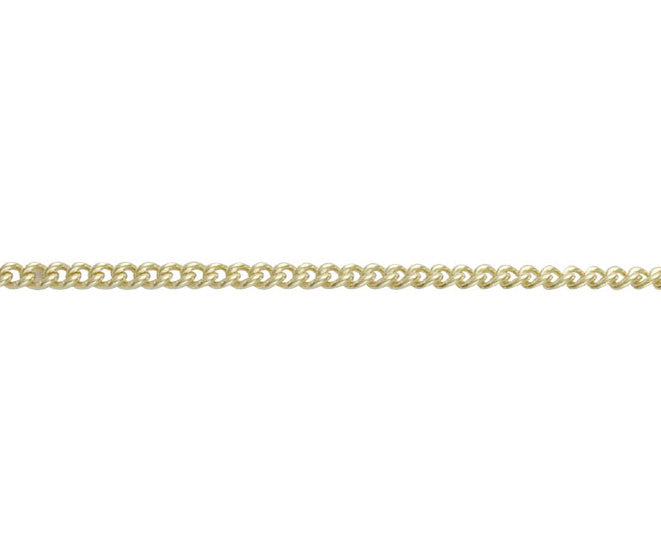 9ct Gold 2.45mm Curb Chain (s28)