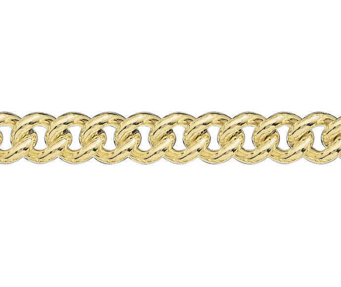 9ct Gold 8.20mm Curb Bracelet (s90)