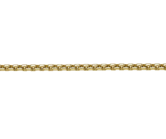 9ct Gold 2.52mm Box Belcher Bracelet (s2)