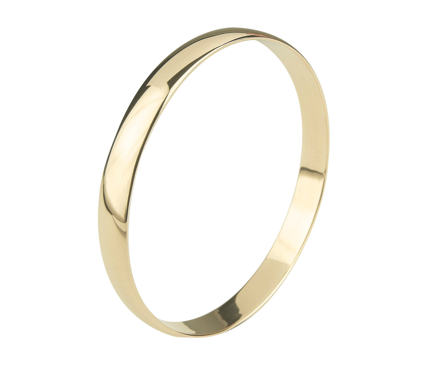9ct Yellow Gold Bangle (d4)