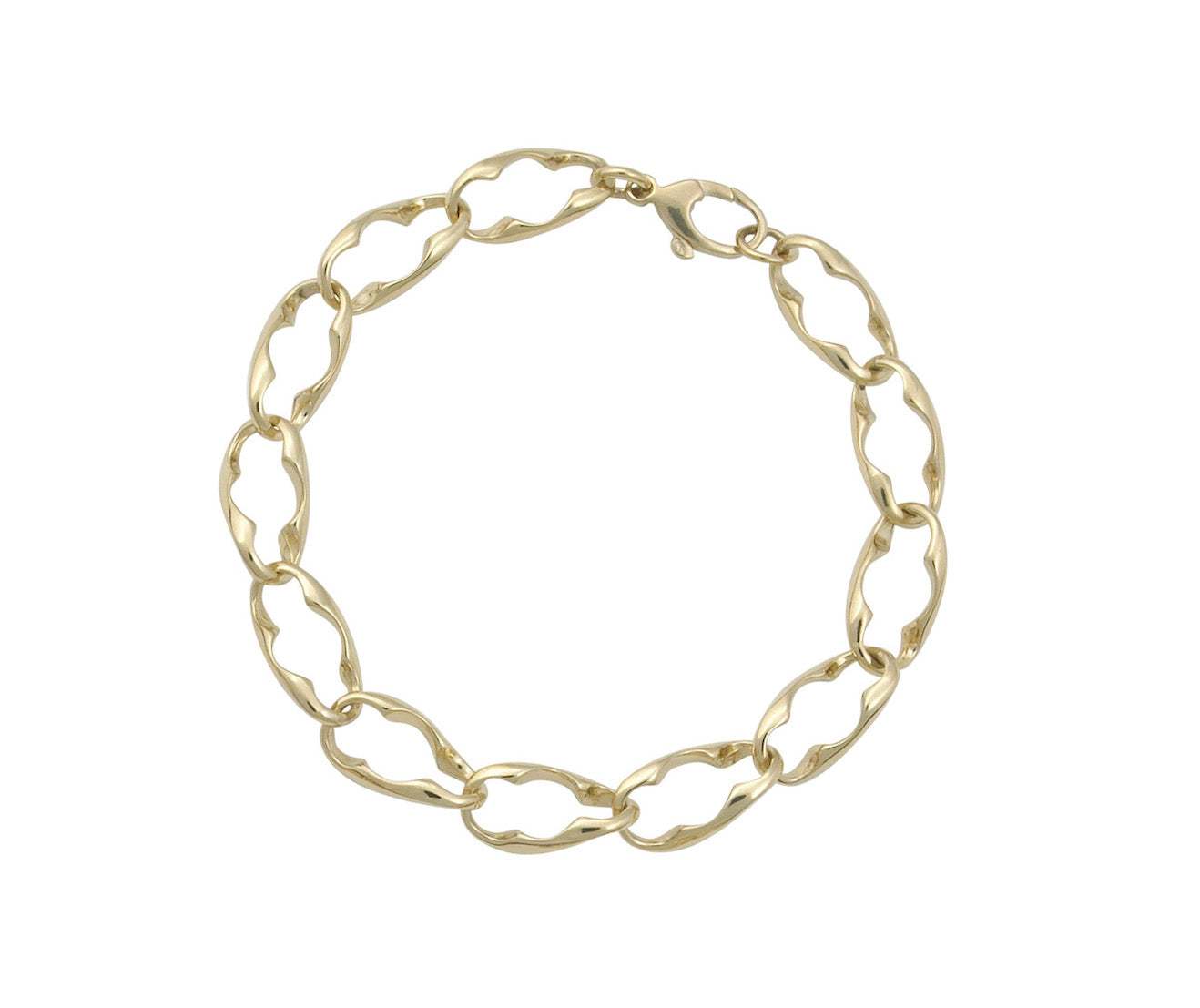 9ct Yellow Gold Fancy Bracelet (7)