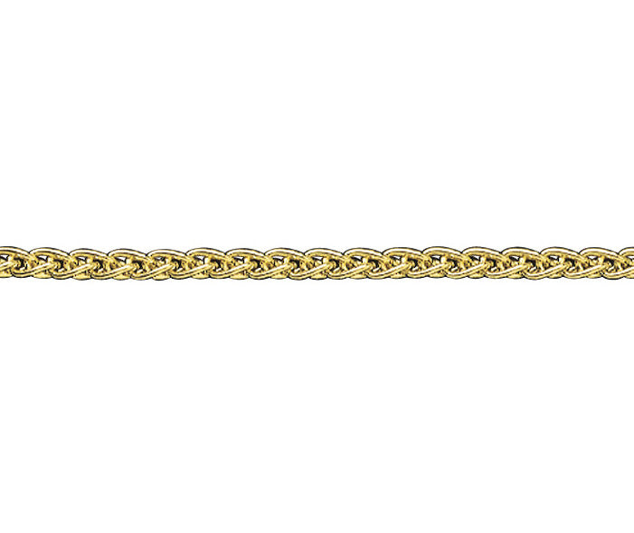 9ct Gold 3.30mm Spiga Bracelet (s80)