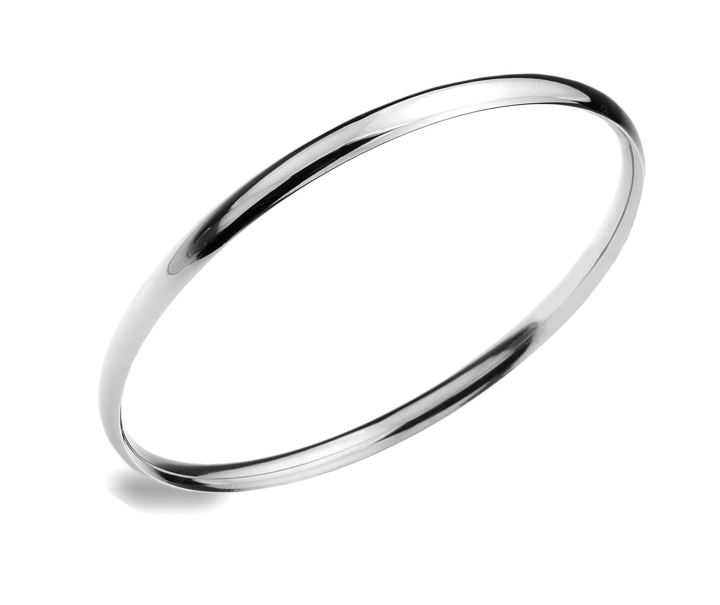 9ct White Gold Bangle (c2)