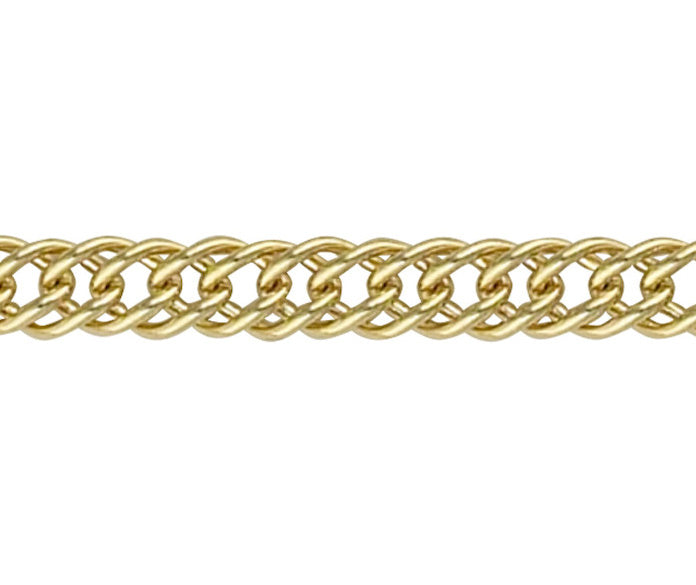 9ct Gold 8.15mm French Curb Chain (s2)