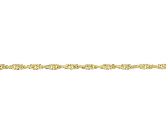 9ct Gold 1.99mm Rope Chain (s14)