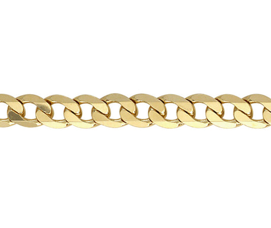 9ct Gold 8.06mm Curb Chain (s200)