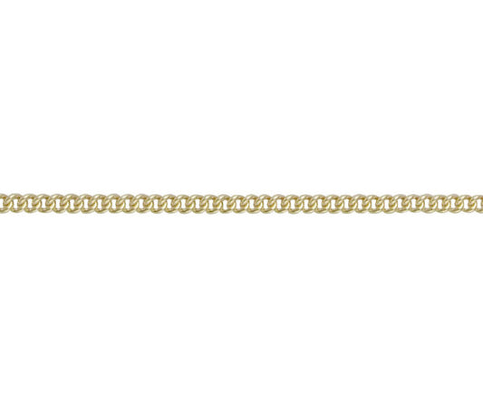 9ct Gold 2.11mm Curb Chain (s24)