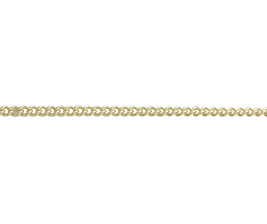 9ct Gold 2.45mm Curb Chain (s28)