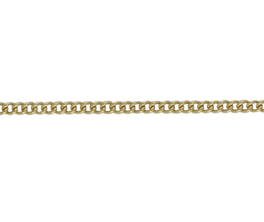 9ct Gold 2.88mm Curb Chain (s32)