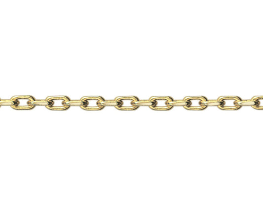 9ct Gold 3.54mm Diamond Cut Trace Chain (s448)