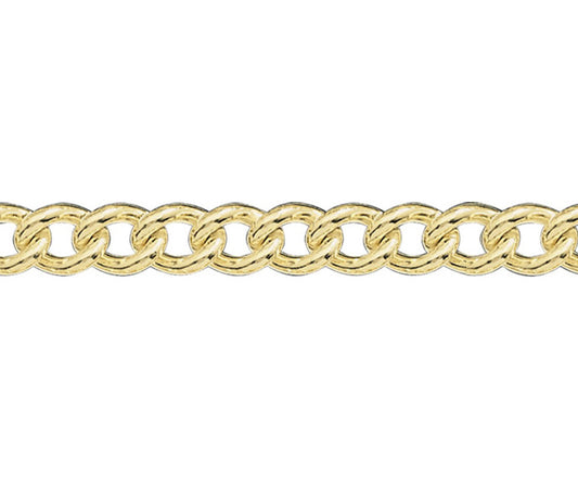 9ct Gold 6.73mm Curb Chain (s80)