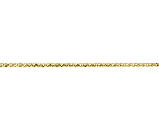 9ct Gold 1.53mm Belcher Chain (sbbc)