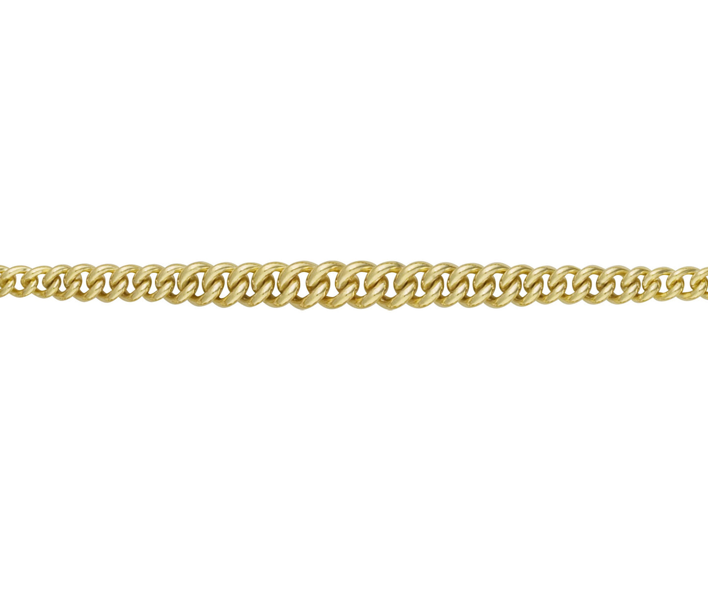 9ct Gold 8.87mm Graduated Curb Chain (s3)